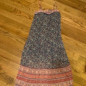 Long size xs patterned maxi dress